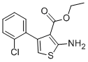 结构式 CAS# 325724-66-1, 2-氨基-4-(2-氯苯基)-3-噻吩羧酸乙酯