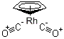 structure of CAS# 32627-01-3, Dicarbonyl(Pentamethylcyclopentadienyl)Rhodium (I);Rhodium, Dicarbonyl-Eta5-Pentamethylcyclopentadienyl-;Dicarbonyl(Pentamethylcyclopentadienyl)Rhodium(I),99%(99.9%-Rh);Dicarbonyl(5-Hapto-Pentamethylcyclopentadienyl)Rhodium