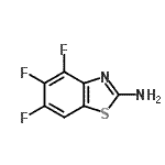 structure of CAS# 328037-32-7, 4,5,6-Trifluoro-1,3-Benzothiazol-2-Amine;2-Amino-4<wbr>,5,6,7,8,<wbr>9,10,11,1<wbr>2,13-deca<wbr>hydrocycl<wbr>ododeca[b<wbr>]thiophen<wbr>e-3-carbo<wbr>xamide;2-Amino-4,5,6-trifluorobenzothiazole;4,5,6-trifluorobenzo[d]thiazol-2-amine