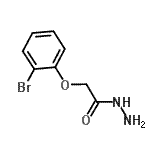 structure of CAS# 328085-17-2, 2-(2-Bromophenoxy)Acetohydrazide;(2-Bromo-phenoxy)-acetic acid hydrazide;2-(2-Bromophenoxy)acetohydrazide;BAS 00780283