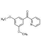 structure of CAS# 32864-08-7, (3,5-Dimethoxyphenyl)(2-Pyridinyl)Methanone;2-(3,5-Dimethoxybenzoyl)pyridine