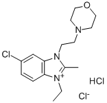 CAS#: 32915-77-8， 5-Chloro-1-Ethyl-2-Methyl-3-(2-Morpholin-4-Ylethyl)Benzimidazol-1-Ium Chloride Hydrochloride