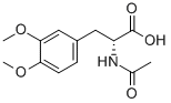 structure of CAS# 33043-37-7, (R)-N-Acetyl-3,4-Dimethoxyphenylalanine;N-ACETYL-3-(3,4-DIMETHOXYPHENYL)-D-ALANINE;(R)-N-ACETYL-3,4-DIMETHOXYPHENYLALANINE