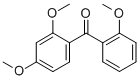 structure of CAS# 33077-87-1, 2,2',4-Trimethoxybenzophenone;2,2′,4-Trimethoxybenzophenone 97%;2,2',4-TRIMETHOXYBENZOPHENONE