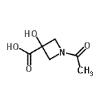 CAS 登录号：331000-19-2， 1-乙酰基-3-羟基-3-吖丁啶羧酸