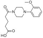 结构式 CAS# 331274-58-9, 5-[4-(2-甲氧基-苯基)-哌嗪-1-基]-5-氧代-戊酸
