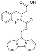 结构式 CAS# 331763-63-4, 芴甲氧羰基-(R)-3-氨基-4-(2-氟-苯基)-丁酸