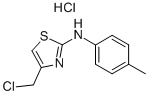 structure of CAS# 33188-18-0, 4-(Chloromethyl)-N-(4-Methylphenyl)-1,3-Thiazol-2-Amine Hydrochloride;4-(Chloromethyl)-N-(4-Methylphenyl)Thiazol-2-Amine;4-(Chloromethyl)-N-(4-Methylphenyl)-2-Thiazolamine;[4-(Chloromethyl)Thiazol-2-Yl]-(4-Methylphenyl)Amine