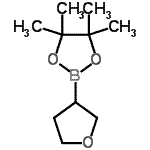 structure of CAS# 331958-90-8, 4,4,5,5-Tetramethyl-2-(Tetrahydro-3-Furanyl)-1,3,2-Dioxaborolane;1,3,2-Dio<wbr>xaborolan<wbr>e, 4,4,5,<wbr>5-tetrame<wbr>thyl-2-(t<wbr>etrahydro<wbr>-3-furany<wbr>l)-;2-(tetrah<wbr>ydrofuran<wbr>-3-yl)-4,<wbr>4,5,5-tet<wbr>ramethyl-<wbr>1,3,2-dio<wbr>xaborolane;4,4,5,5-T<wbr>etramethy<wbr>l-2-(tetr<wbr>ahydrofur<wbr>an-3-yl)-<wbr>1,3,2-dio<wbr>xaborolane
