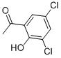 structure of CAS# 3321-92-4, 3',5'-Dichloro-2'-Hydroxyacetophenone;1-(3,5-DICHLORO-2-HYDROXYPHENYL)ETHAN-1-ONE;3',5'-DICHLORO-2'-HYDROXYACETOPHENONE, 9 9%;1-(3,5-DICHLORO-2-HYDROXYPHENYL)ETHANONE