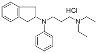 structure of CAS# 33237-74-0, Aprindine Hydrochloride;N',N'-Diethyl-N-Indan-2-Yl-N-Phenyl-Propane-1,3-Diamine Hydrochloride;N',N'-Diethyl-N-(2-Indanyl)-N-Phenylpropane-1,3-Diamine Hydrochloride;3-Diethylaminopropyl-Indan-2-Yl-Phenyl-Amine Hydrochloride