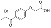 结构式 CAS# 33254-93-2, 4-(2-溴丙酰基)苯氧基乙酸