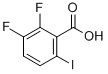 structure of CAS# 333780-75-9, 2,3-Difluoro-6-Iodobenzoic Acid;2,3-DIFLUORO-6-IODOBENZOIC ACID