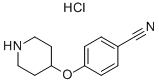 structure of CAS# 333954-90-8, 4-(Piperidin-4-Yloxy)-Benzonitrile Hydrochloride;4-(PIPERIDIN-4-YLOXY)-BENZONITRILE HYDROCHLORIDE