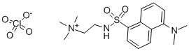 structure of CAS# 33423-98-2, (Dansylaminoethyl)-Trimethylammonium Perchlorate;2-[(5-Dimethylamino-1-Naphthyl)Sulfonylamino]Ethyl-Trimethyl-Ammonium Perchlorate;2-[(5-Dimethylamino-1-Naphthyl)Sulfonylamino]Ethyl-Trimethylammonium Perchlorate;2-[(5-Dimethylaminonaphthalen-1-Yl)Sulfonylamino]Ethyl-Trimethyl-Azanium Perchlorate