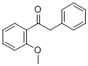 structure of CAS# 33470-10-9, 1-(2-Methoxyphenyl)-2-Phenylethanone;1-(2-Methoxyphenyl)-2-Phenyl-Ethanone;Nsc55786