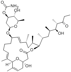 structure of CAS# 33538-71-5, Venturicidin A;[(2R,3R,4R,6S)-3-Hydroxy-6-[[(1R,5S,6R,8R,9Z,11R,15Z,17R)-1-Hydroxy-5-[(3R,4S,5S)-4-Hydroxy-1,3,5-Trimethyl-6-Oxo-Octyl]-6,8,16,18-Tetramethyl-3-Oxo-4,21-Dioxabicyclo[15.3.1]Henicosa-9,15,18-Trien-11-Yl]Oxy]-2-Methyl-Tetrahydropyran-4-Yl] Carbamate;Carbamic Acid [(2R,3R,4R,6S)-3-Hydroxy-6-[[(1R,5S,6R,8R,9Z,11R,15Z,17R)-1-Hydroxy-5-[(3R,4S,5S)-4-Hydroxy-1,3,5-Trimethyl-6-Oxooctyl]-6,8,16,18-Tetramethyl-3-Oxo-4,21-Dioxabicyclo[15.3.1]Henicosa-9,15,18-Trien-11-Yl]Oxy]-2-Methyl-4-Tetrahydropyranyl] Ester;Carbamic Acid [(2R,3R,4R,6S)-3-Hydroxy-6-[[(1R,5S,6R,8R,9Z,11R,15Z,17R)-1-Hydroxy-5-[(3R,4S,5S)-4-Hydroxy-6-Keto-1,3,5-Trimethyl-Octyl]-3-Keto-6,8,16,18-Tetramethyl-4,21-Dioxabicyclo[15.3.1]Henicosa-9,15,18-Trien-11-Yl]Oxy]-2-Methyl-Tetrahydropyran-4-Yl] Ester