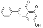 structure of CAS# 33554-47-1, 7-Hydroxy-5-Methoxy-2-Phenyl-Chromen-4-One;7-Hydroxy-5-Methoxy-2-Phenyl-Chromen-4-One;7-Hydroxy-5-Methoxy-2-Phenyl-4-Chromenone;7-Hydroxy-5-Methoxy-2-Phenyl-Chromone