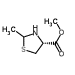 CAS 登录号：336193-86-3， 甲基(4R)-2-甲基-1,3-噻唑烷-4-羧酸酯