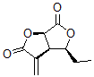 CAS 登录号：33644-10-9， (3aR,4S,6aR)-4-乙基-3-亚甲基-4,6a-二氢-3aH-呋喃并[4,3-d]呋喃-2,6-二酮