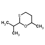 CAS 登录号：33709-60-3， 2-异丙基-6-甲基-1,3-氧硫杂环已烷
