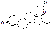 CAS#: 33765-80-9， [(16S,17S)-16-Ethyl-13-Methyl-3-Oxo-2,6,7,8,9,10,11,12,14,15,16,17-Dodecahydro-1H-Cyclopenta[a]Phenanthren-17-Yl] Acetate
