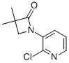 结构式 CAS# 339100-95-7, 1-(2-氯吡啶-3-基)-3,3-二甲基氮杂环丁-2-酮