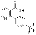 结构式 CAS# 339538-65-7, 2-[4-(三氟甲基)苯基]烟酸