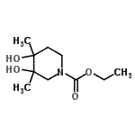 CAS 登录号：339548-46-8， 乙基3,4-二羟基-3,4-二甲基-1-哌啶羧酸酯