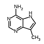 CAS 登录号：340736-32-5， 7-甲基-5H-吡咯并[3,2-d]嘧啶-4-胺