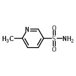 structure of CAS# 34082-13-8, 6-Methyl-3-Pyridinesulfonamide;3-Pyridinesulfonamide,6-methyl-;6-methylpyridine-3-sulfonamide