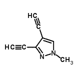 CAS 登录号：34091-64-0， 3,4-二乙炔基-1-甲基-1H-吡唑