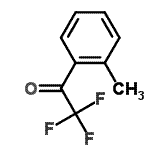 structure of CAS# 341-39-9, 2,2,2-Trifluoro-1-(2-Methylphenyl)Ethanone;2,2,2-Trifluoro-1-(o-tolyl)ethanone;2'-Methyl-2,2,2-trifluoroacetophenone;MFCD01319968