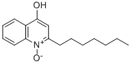 结构式 CAS# 341-88-8, 2-庚基-1-羟基喹啉-4-酮