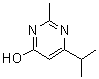 structure of CAS# 34126-99-3, 6-Isopropyl-2-Methyl-4-Pyrimidinol;2-methyl-6-(methylethyl)pyrimidin-4-ol;4-pyrimidinol, 2-methyl-6-(1-methylethyl);6-isopropyl-2-methyl-4-pyrimidinol