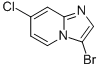 structure of CAS# 342613-67-6, 3-Bromo-7-Chloroimidazo [1,2-a]Pyridine;Imidazo[1,2-A]Pyridine, 3-Bromo-7-Chloro-;3-BROMO-7-CHLOROIMIDAZO [1,2-A]PYRIDINE