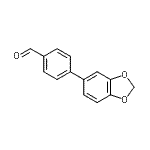 结构式 CAS# 342889-39-8, 4-(1,3-苯并二氧戊环-5-基)苯甲醛