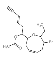 CAS 登录号：3442-58-8， [(E,1R)-1-[(2R,4Z,7S,8R)-7-溴-8-乙基-3,6,7,8-四氢-2H-氧杂环辛三烯-2-基]己-3-烯-5-炔基]乙酸酯