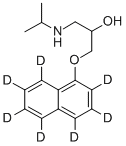 structure of CAS# 344298-99-3, DL-Propranolol-D7 (Ring-D7)