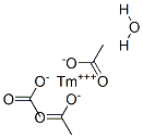 结构式 CAS# 34431-47-5, 乙酸铥(III)水合物