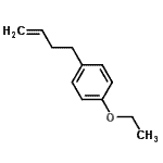 structure of CAS# 344408-46-4, 1-(3-Buten-1-Yl)-4-Ethoxybenzene;4-(4-Ethoxyphenyl)-1-butene;MFCD09801135