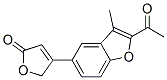 CAS 登录号：3447-79-8， 4-(2-乙酰基-3-甲基-1-苯并呋喃-5-基)-5H-呋喃-2-酮