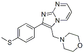 CAS 登录号：3458-59-1， 2-(4-甲硫基苯基)-3-(吗啉-4-基甲基)咪唑并[1,2-a]嘧啶