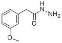 结构式 CAS# 34624-38-9, 2-(3-甲氧基苯基)乙酰肼