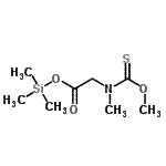 CAS 登录号：34653-82-2， 三甲基硅烷基N-(甲氧基硫代甲酰)-N-甲基甘氨酸酯