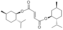 结构式 CAS# 34675-24-6, (-)-二[(1R)-薄荷基]富马酸酯