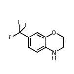 结构式 CAS# 347-41-1, 7-(三氟甲基)-3,4-二氢-2H-1,4-苯并恶嗪