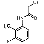 结构式 CAS# 347196-12-7, 2-氯-N-(3-氟-2-甲基苯基)乙酰胺