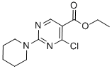 structure of CAS# 34750-24-8, Ethyl 4-Chloro-2-(Piperidin-1-Yl)Pyrimidine-5-Carboxylate;ETHYL 4-CHLORO-2-(PIPERIDIN-1-YL)PYRIMIDINE-5-CARBOXYLATE;Ethyl 4-Chloro-2-Piperidinopyrimidine-5-Carboxylate