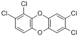 structure of CAS# 34816-53-0, 1,2,7,8-Tetrachlorodibenzo-p-Dioxin;Dibenzo(B,E)(1,4)Dioxin, 1,2,7,8-Tetrachloro-;Dibenzo-P-Dioxin, 1,2,7,8-Tetrachloro-;1,2,7,8-Tetrachlorodibenzo-P-Dioxin